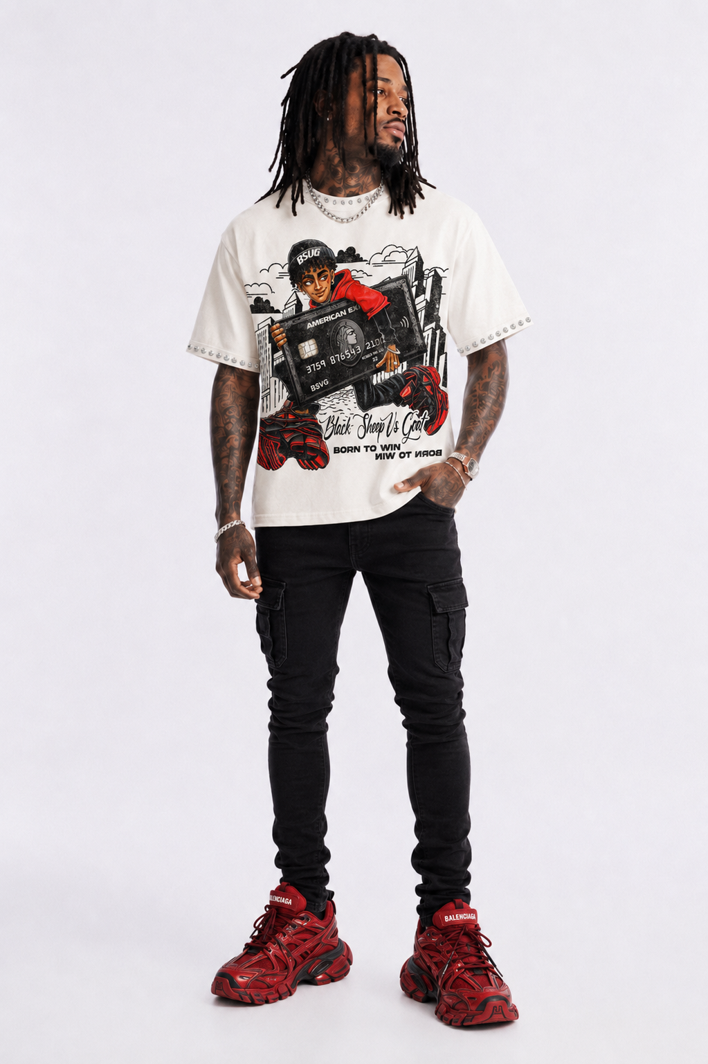 BSVG Born To Win Cropped Tee