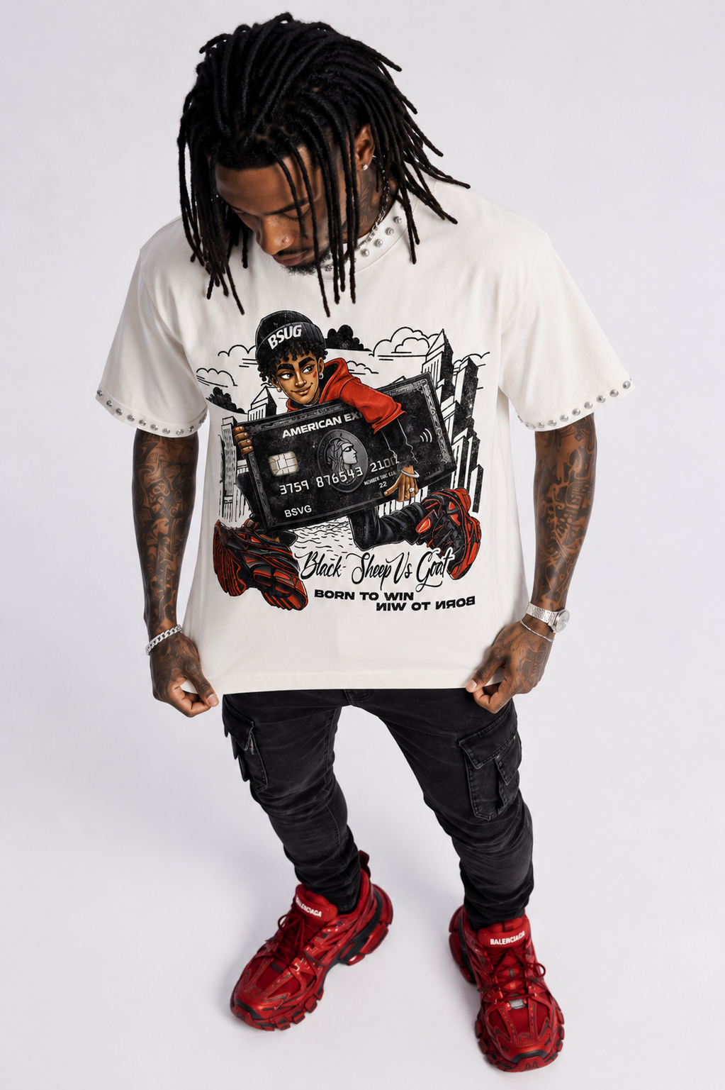 BSVG Born To Win Cropped Tee