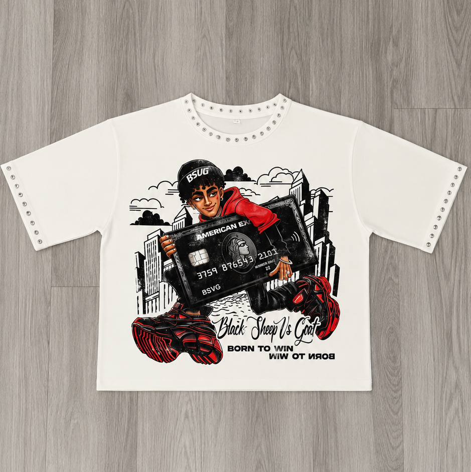 BSVG Born To Win Cropped Tee